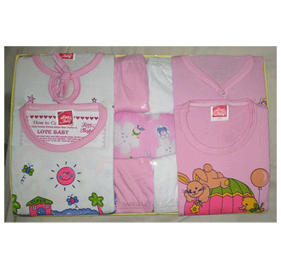 love baby gift set jack & jill (pink)